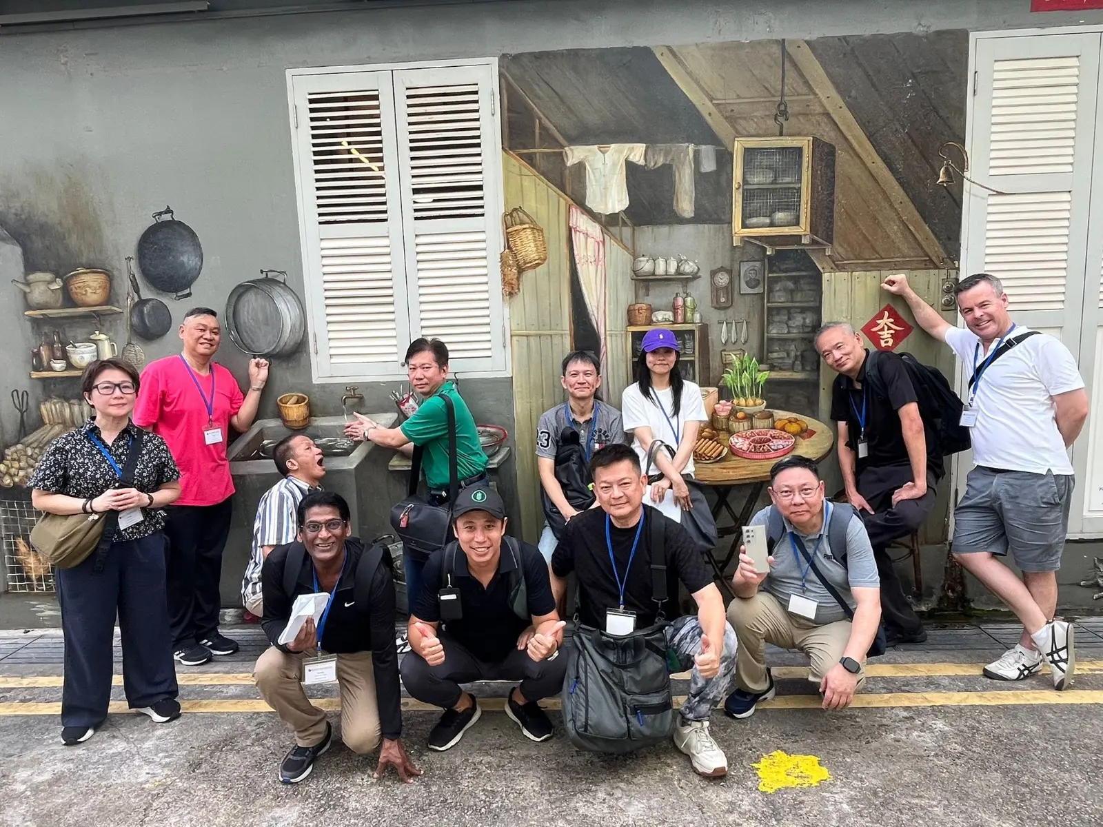 Tourist guide team outing