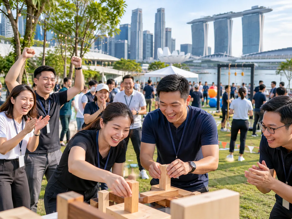 Corporate team building event and activation in Singapore